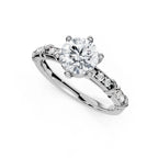 Affinité – Woven Knot Solitaire Engagement Ring