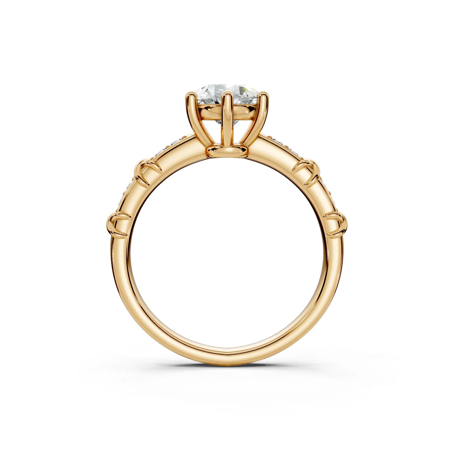 Affinité – Woven Knot Solitaire Engagement Ring
