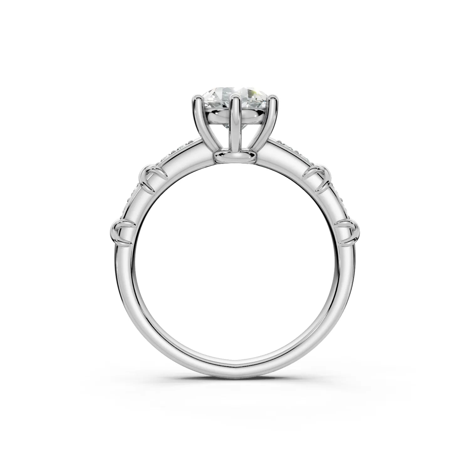 Affinité – Woven Knot Solitaire Engagement Ring